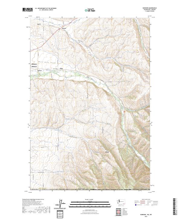 Buroker topographic map thumbnail