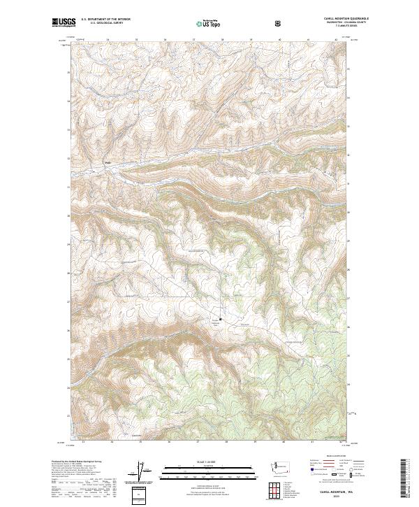 Cahill Mountain topographic map thumbnail