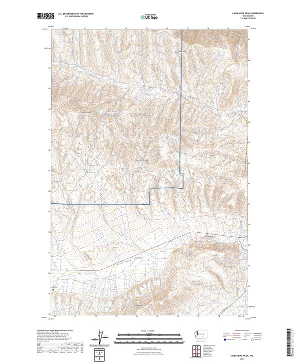 Cairn Hope Peak topographic map thumbnail