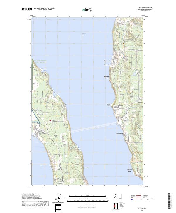 Camano topographic map thumbnail