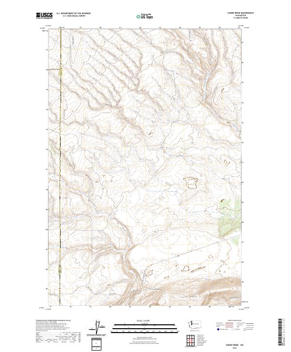 Canoe Ridge topographic map thumbnail