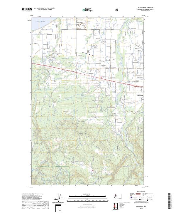 Carlsborg topographic map thumbnail