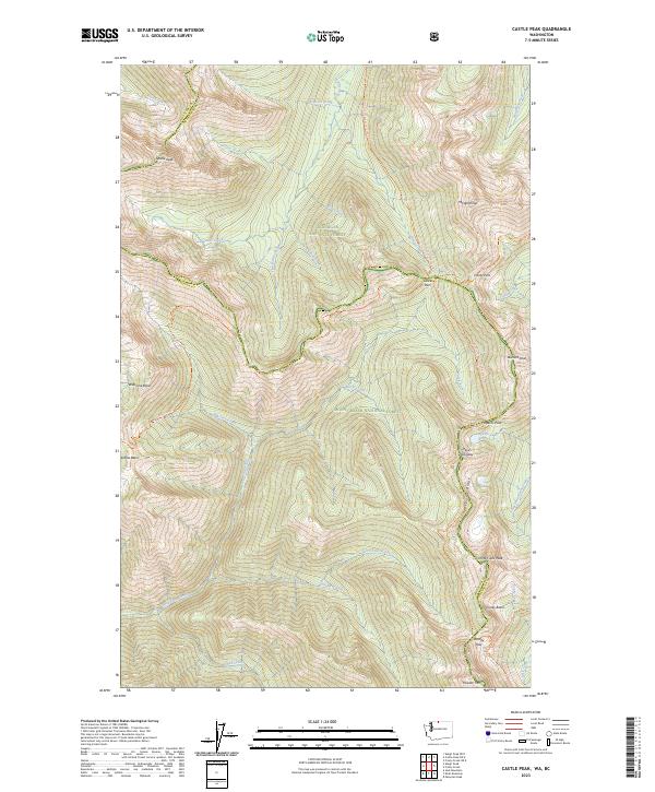 Castle Peak topographic map thumbnail