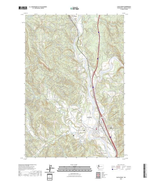Castle Rock topographic map thumbnail