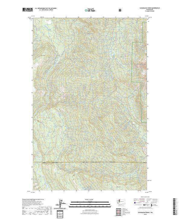 Cavanaugh Creek topographic map thumbnail