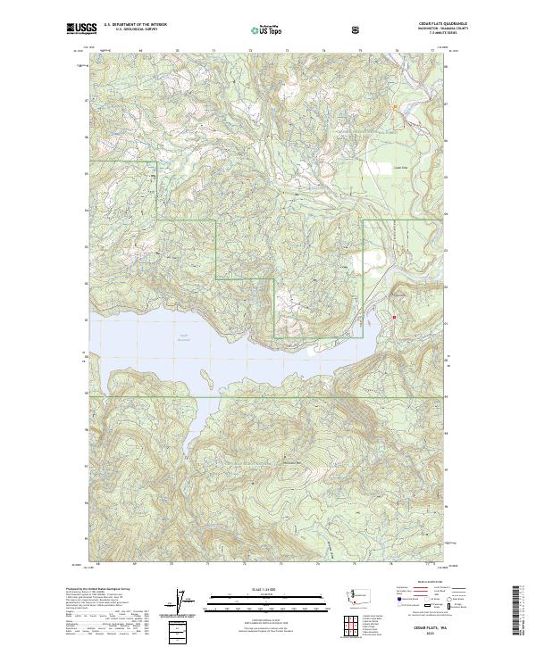 Cedar Flats topographic map thumbnail