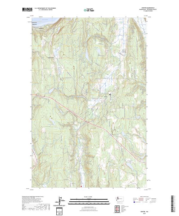 Center topographic map thumbnail