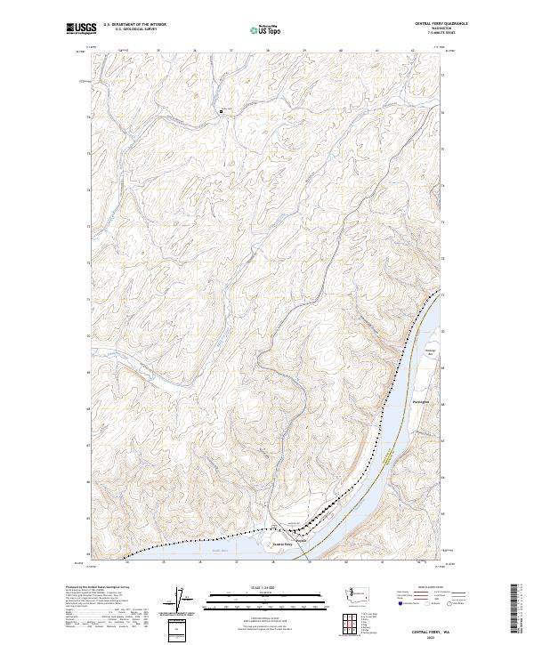 Central Ferry topographic map thumbnail