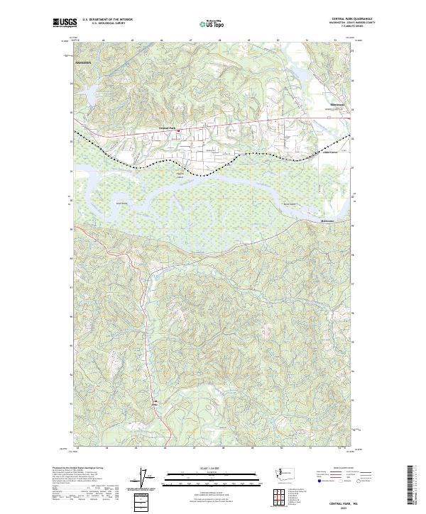 Central Park topographic map thumbnail
