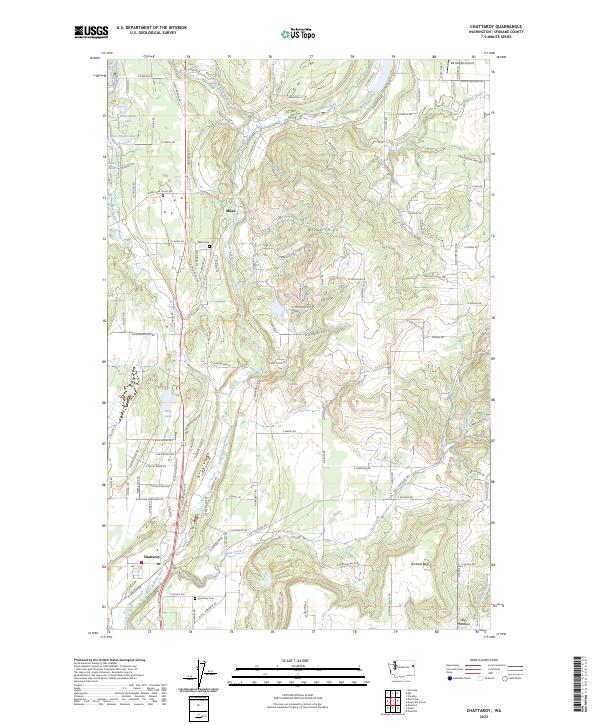 Chattaroy topographic map thumbnail