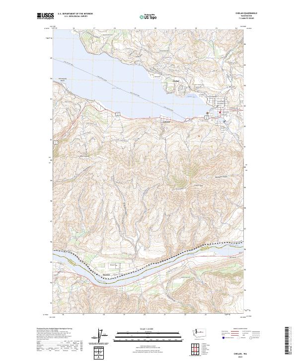 Chelan topographic map thumbnail