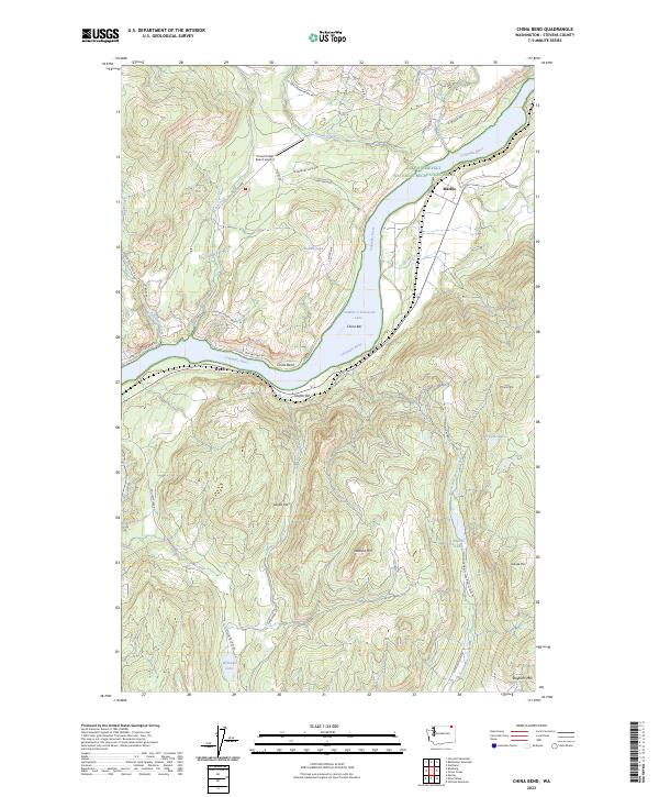 China Bend topographic map thumbnail