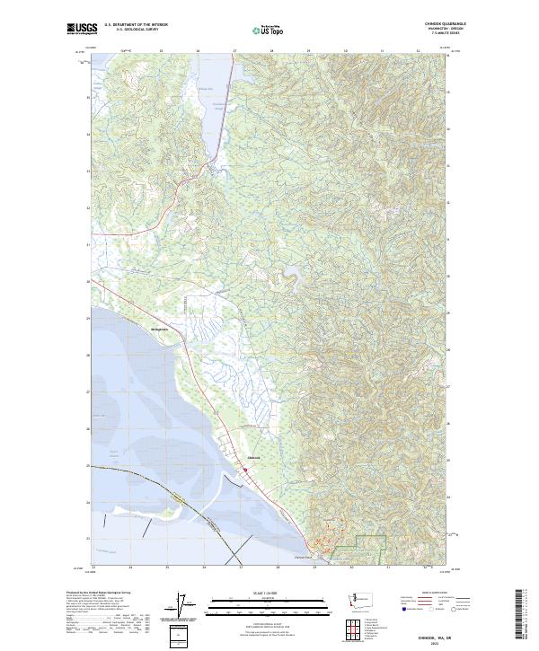 Chinook topographic map thumbnail