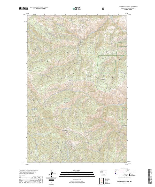 Chumstick Mountain topographic map thumbnail
