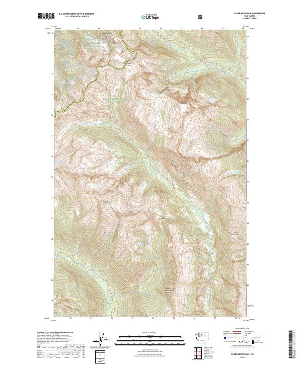 Clark Mountain topographic map thumbnail