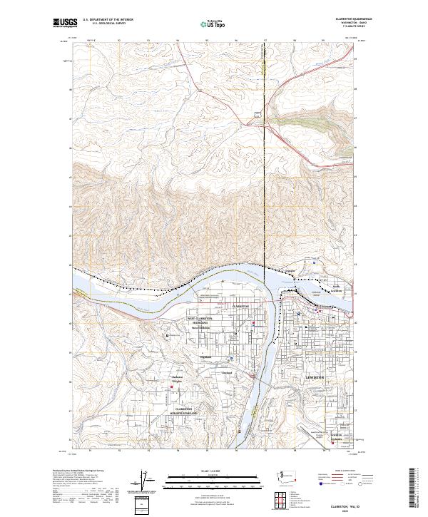 Clarkston topographic map thumbnail