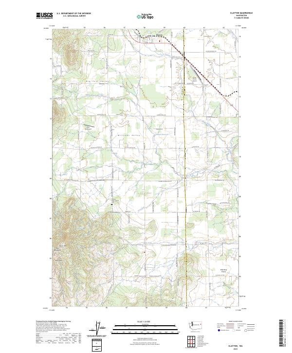 Clayton topographic map thumbnail