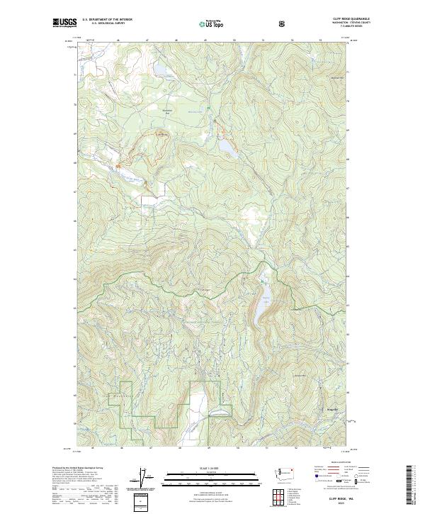 Cliff Ridge topographic map thumbnail