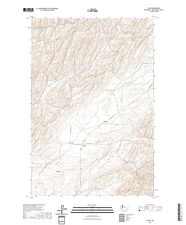 Clyde topographic map thumbnail