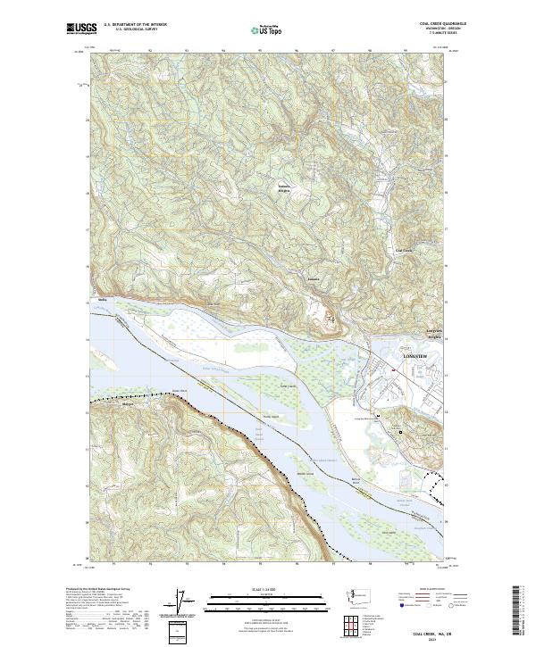 Coal Creek topographic map thumbnail