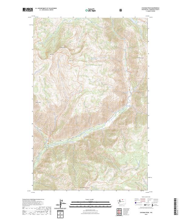 Coleman Peak topographic map thumbnail