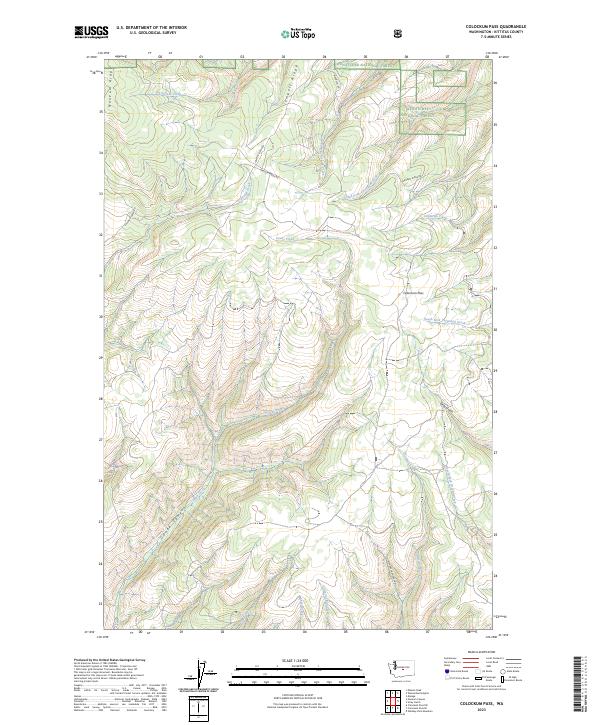 Colockum Pass topographic map thumbnail