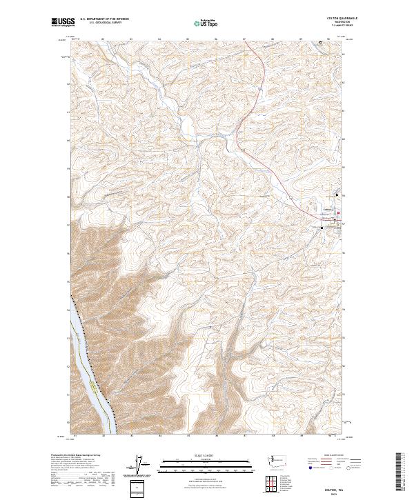 Colton topographic map thumbnail