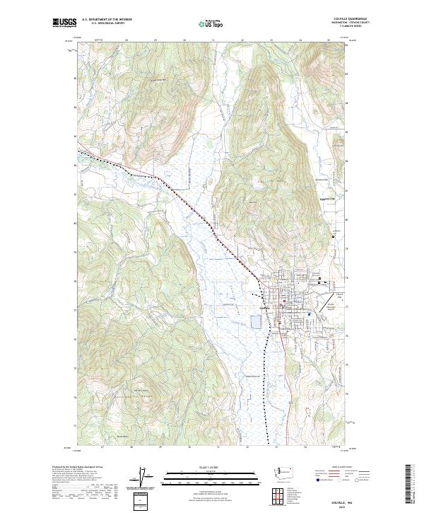 Colville topographic map thumbnail