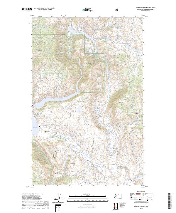 Conconully East topographic map thumbnail