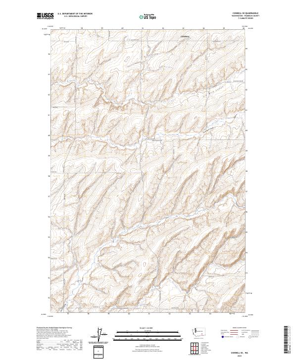 Connell SE topographic map thumbnail