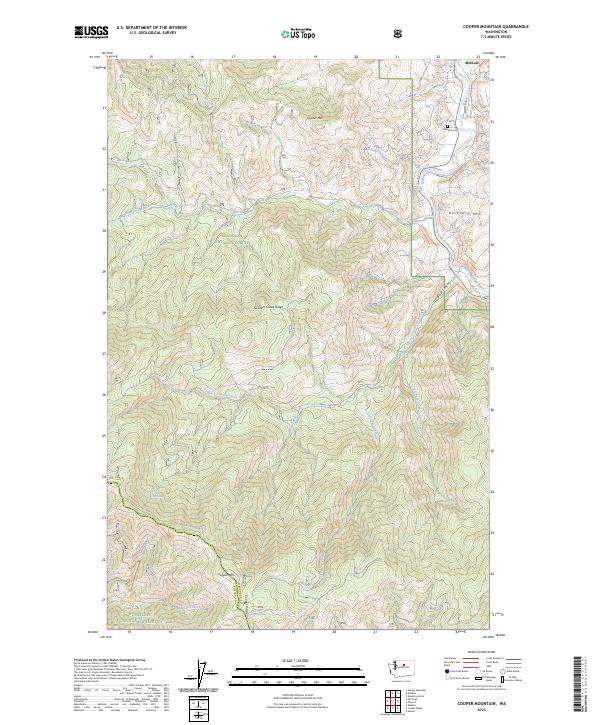 Cooper Mountain topographic map thumbnail