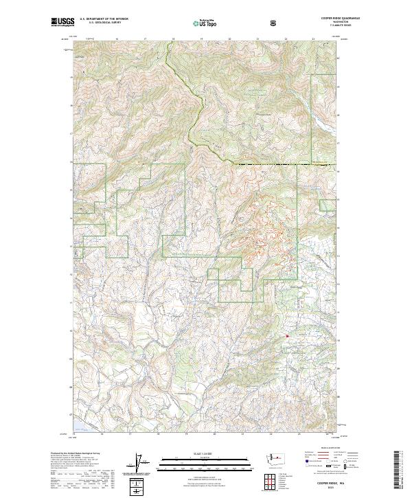 Cooper Ridge topographic map thumbnail