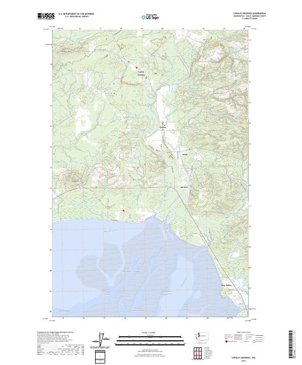 Copalis Crossing topographic map thumbnail