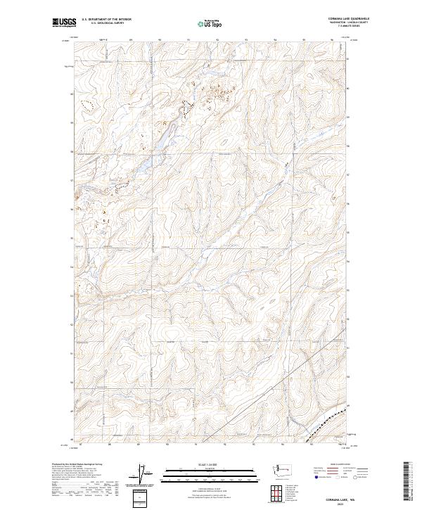 Cormana Lake topographic map thumbnail