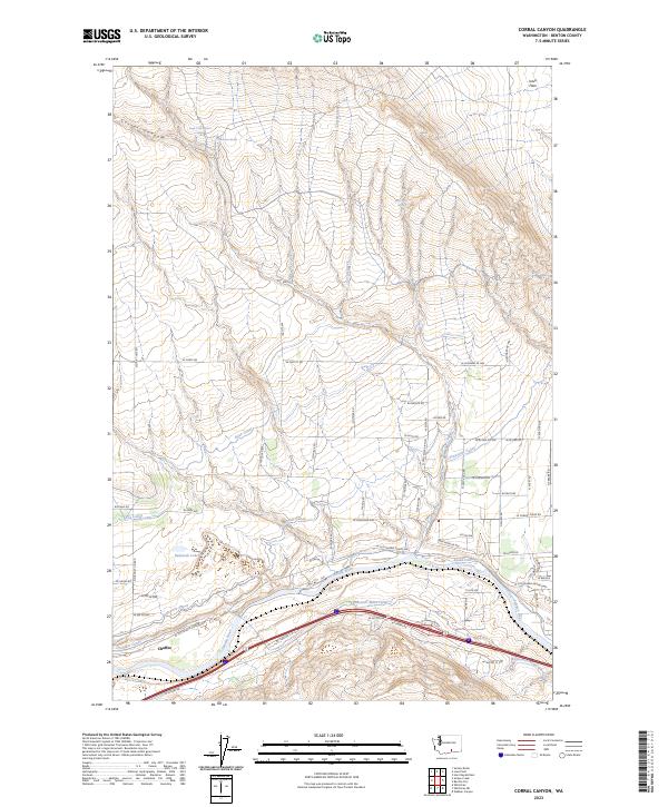 Corral Canyon topographic map thumbnail