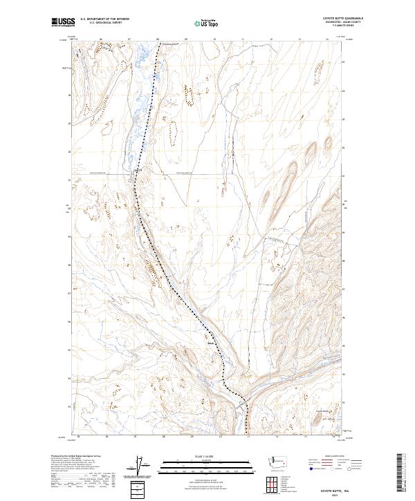 Coyote Butte topographic map thumbnail