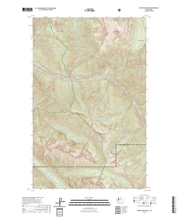 Crater Mountain topographic map thumbnail