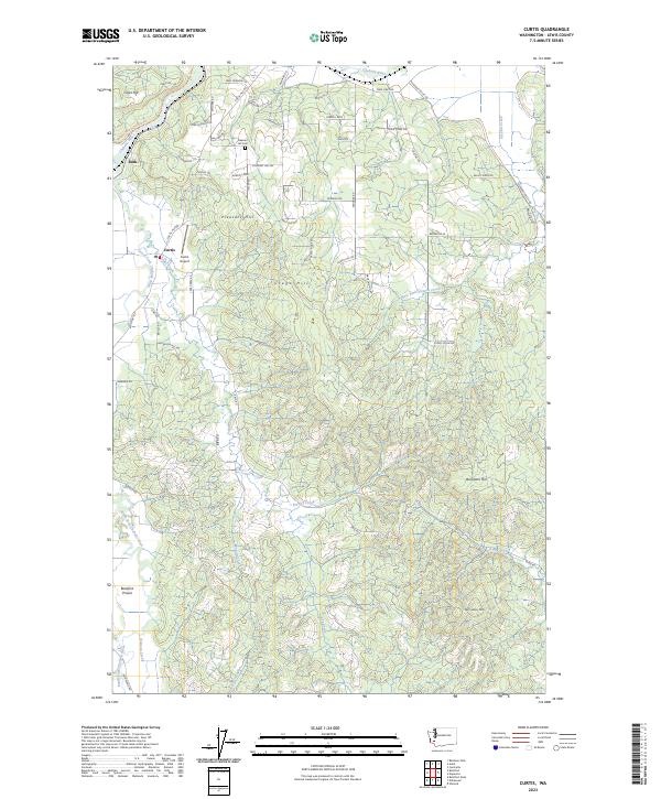Curtis topographic map thumbnail