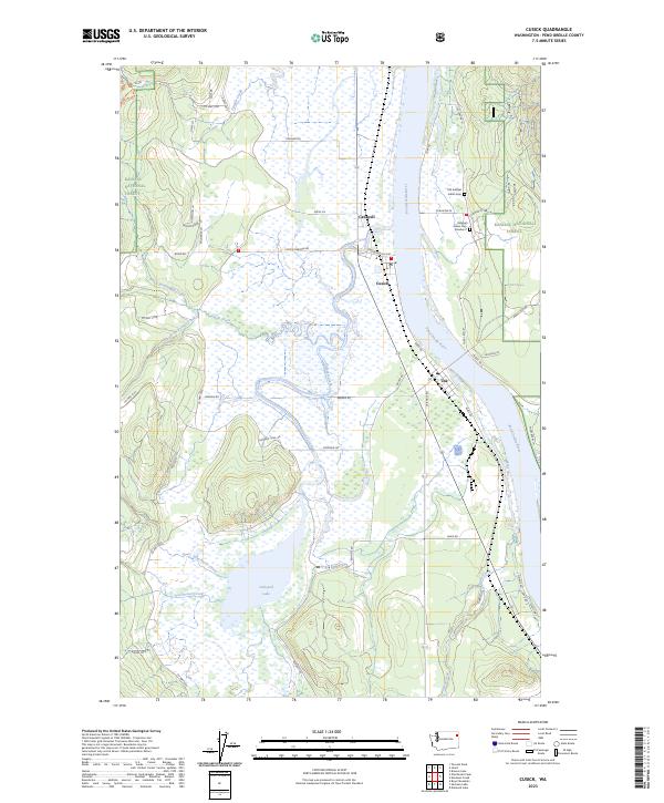 Cusick topographic map thumbnail