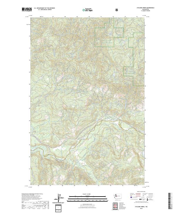 Cyclone Creek topographic map thumbnail