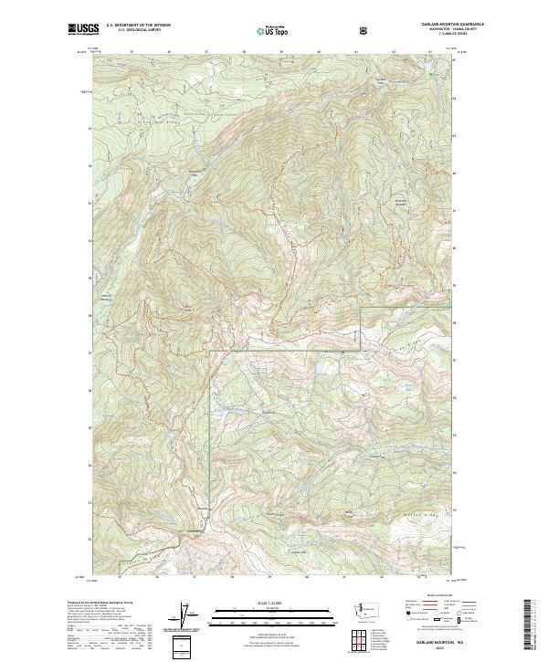 Darland Mountain topographic map thumbnail