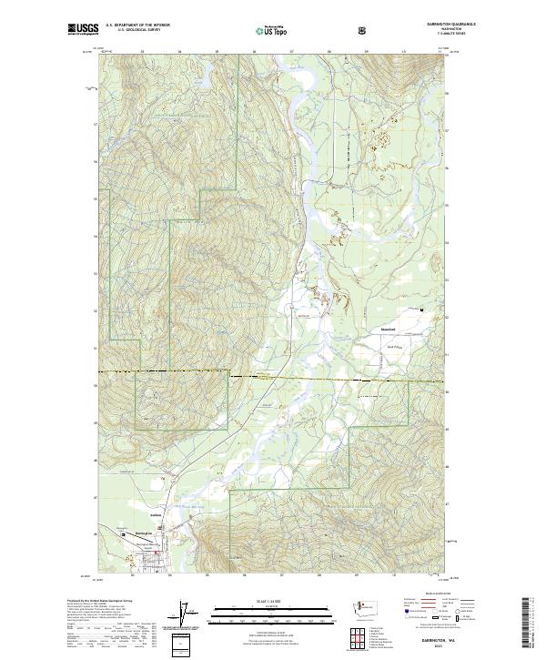Darrington topographic map thumbnail
