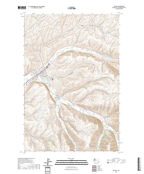 Dayton topographic map thumbnail