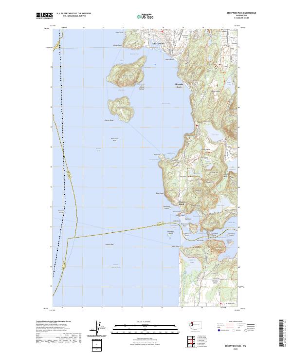 Deception Pass topographic map thumbnail