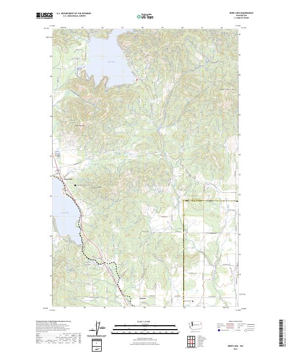Deer Lake topographic map thumbnail