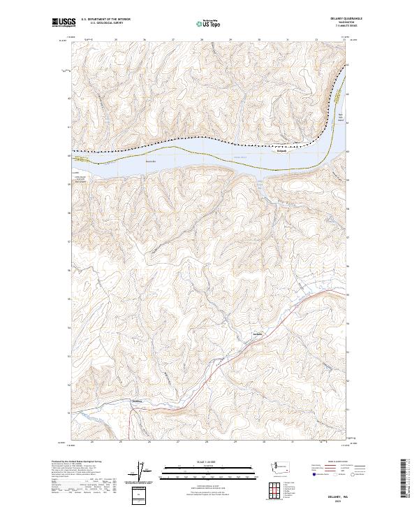 Delaney topographic map thumbnail