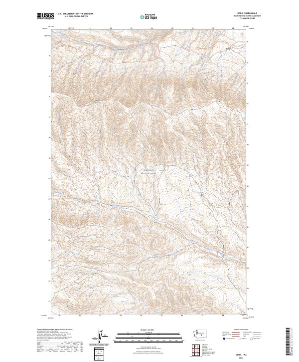 Doris topographic map thumbnail