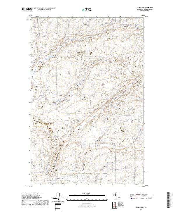 Draper Lake topographic map thumbnail