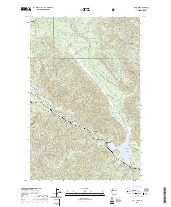 Eagle Gorge topographic map thumbnail