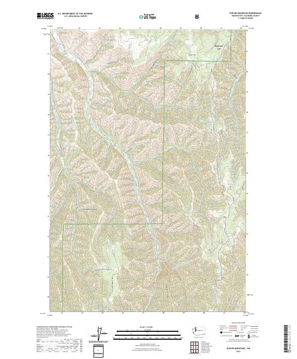 Eckler Mountain topographic map thumbnail